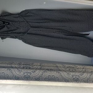 City Chic Black and White Polka Dot Jumpsuit